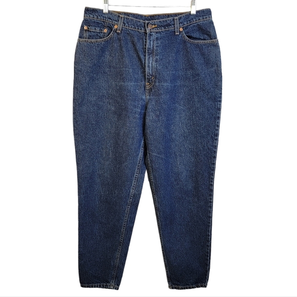 Levi's 550 Relaxed Fit Tapered Leg Vintage 90's Medium Dark Wash Denim Jean 18WS - Picture 1 of 16